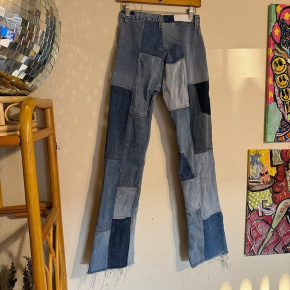 Re/Done Levi's Amina Patchwork Jeans - Picture 4 of 12